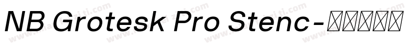 NB Grotesk Pro Stenc字体转换